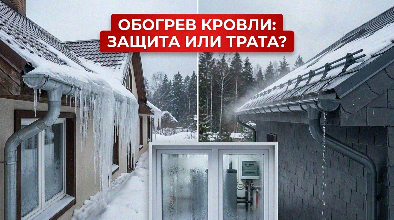 Обогрев кровли и водостоков: защита дома или пустая трата?