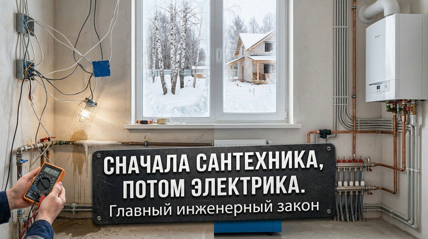 Что сначала: электрика или сантехника? Очередность монтажа