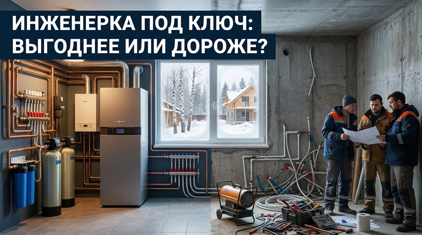 Стоимость инженерных систем под ключ: выгоднее ли делать раздельно?