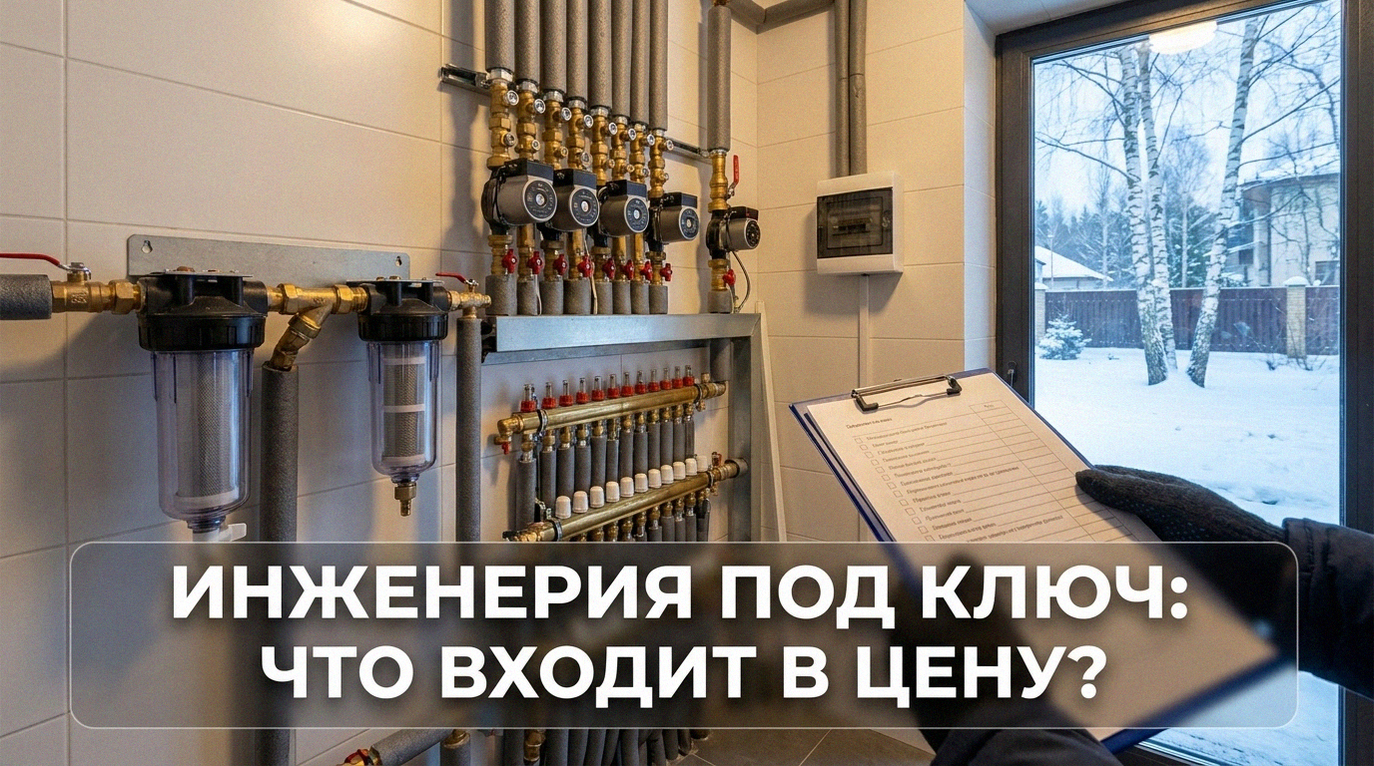 Монтаж инженерных коммуникаций в загородном доме под ключ
